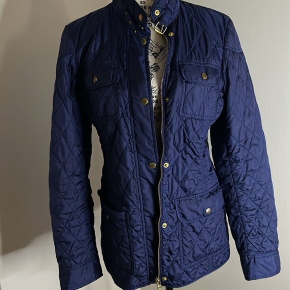 Banana Republic Blue Military Field Jacket Quilted Design - Picture 4 of 14